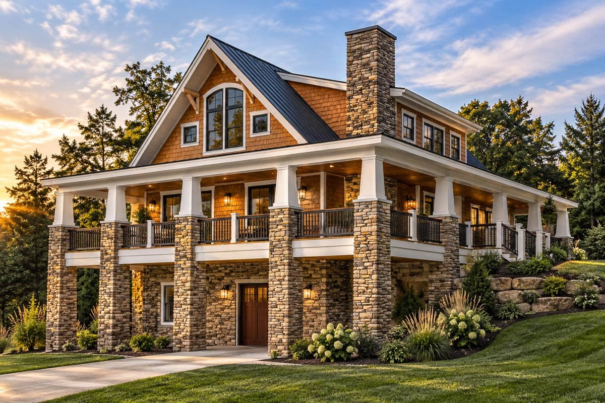 Plan 18287BE: Exclusive Craftsman Cottage with Wraparound Porch - Image #1 - Coastal, Cottage, Country, Mountain, Vacation