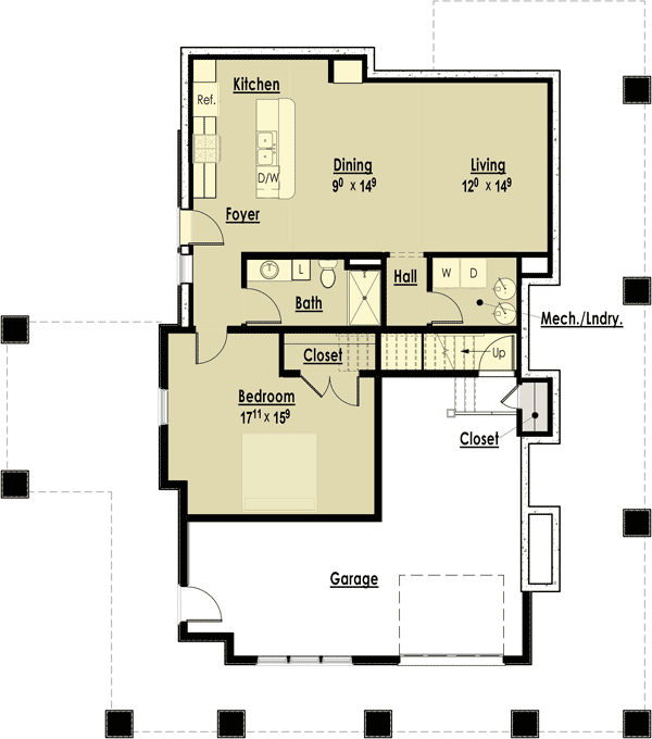 Plan 18287BE: Exclusive Craftsman Cottage with Wraparound Porch - Floor Plan - Basement - Coastal, Cottage, Country, Mountain, Vacation