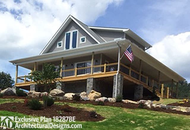 build gallery item - Exclusive House Plan 18287BE comes to life in North Carolina!