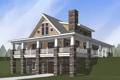 Exclusive Craftsman Cottage with Wraparound Porch