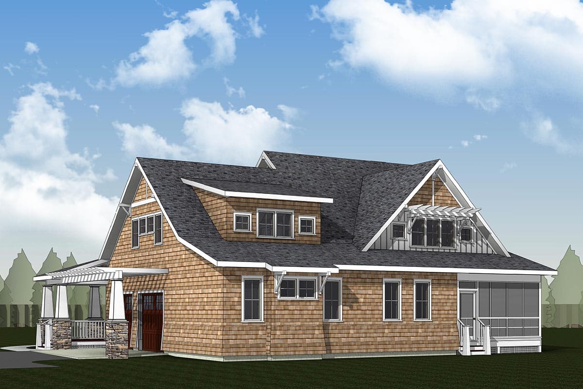 Plan 18289BE: Storybook Country House Plan with Huge Front Porch - 2188 Sq Ft - Image #5 - Cottage, Country, Craftsman, Northwest