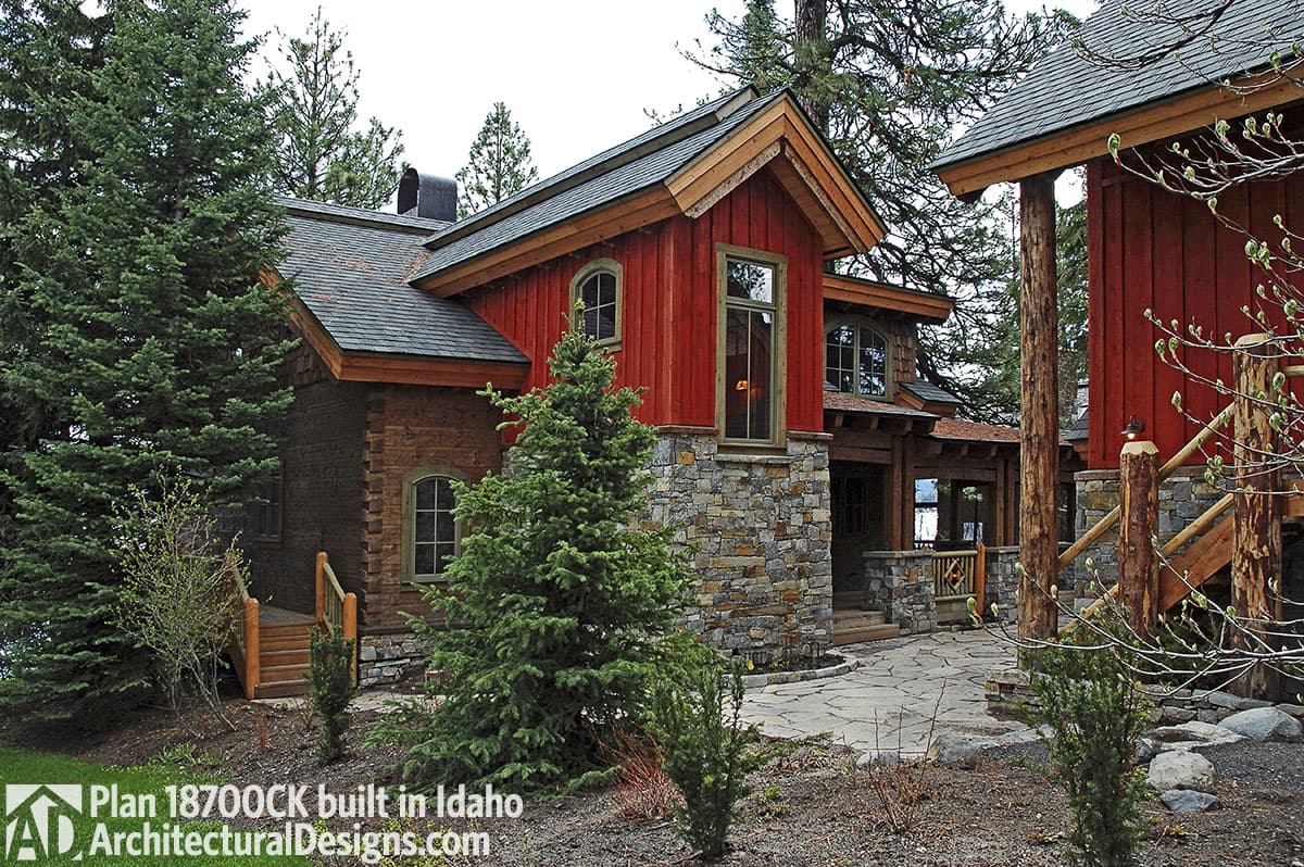 build gallery item - House Plan 18700CK comes to life in Idaho!