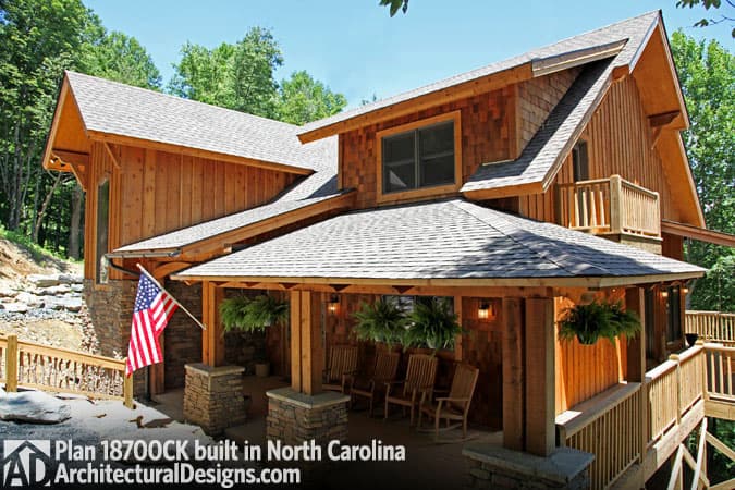 build gallery item - House Plan 18700CK comes to life in North Carolina!