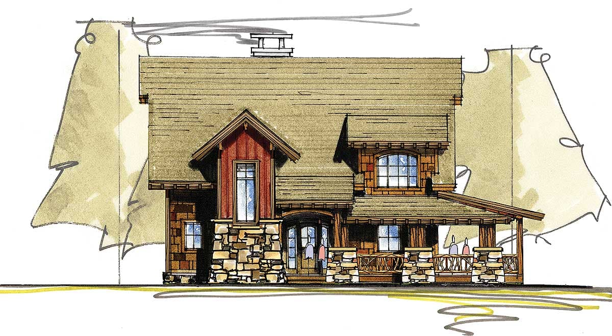 Plan 18700CK: Mountain Cottage - Image #25 - Cottage, Craftsman, Mountain, Rustic, Vacation