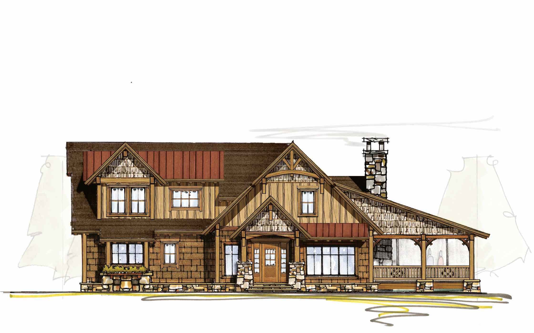 Plan 18703CK: Three Outdoor Living Areas - Image #15 - Craftsman, Mountain, Rustic, Vacation