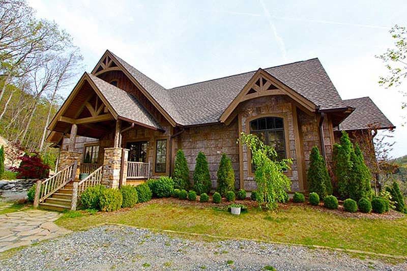 Plan 18703CK: Three Outdoor Living Areas - Image #5 - Craftsman, Mountain, Rustic, Vacation