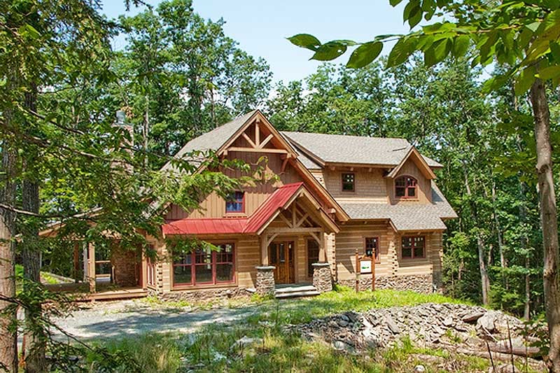 Plan 18703CK: Three Outdoor Living Areas - Image #6 - Craftsman, Mountain, Rustic, Vacation