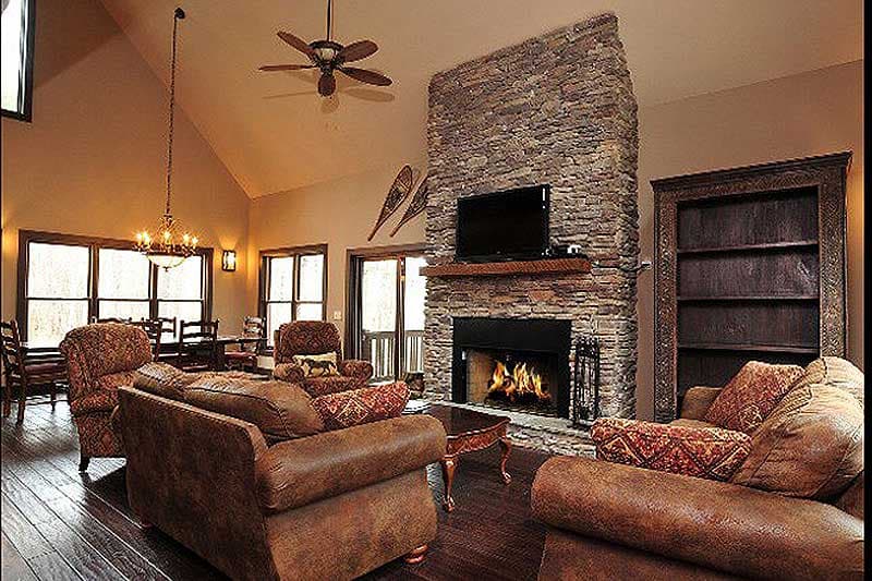 Plan 18703CK: Three Outdoor Living Areas - Image #8 - Craftsman, Mountain, Rustic, Vacation