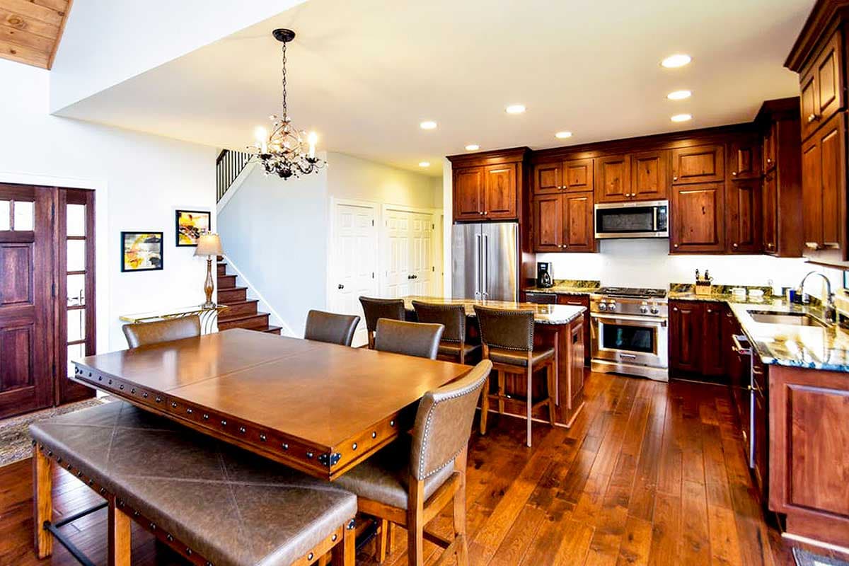 Plan 18705CK: One Big Great Room - Image #9 - Craftsman, Mountain, Rustic, Vacation