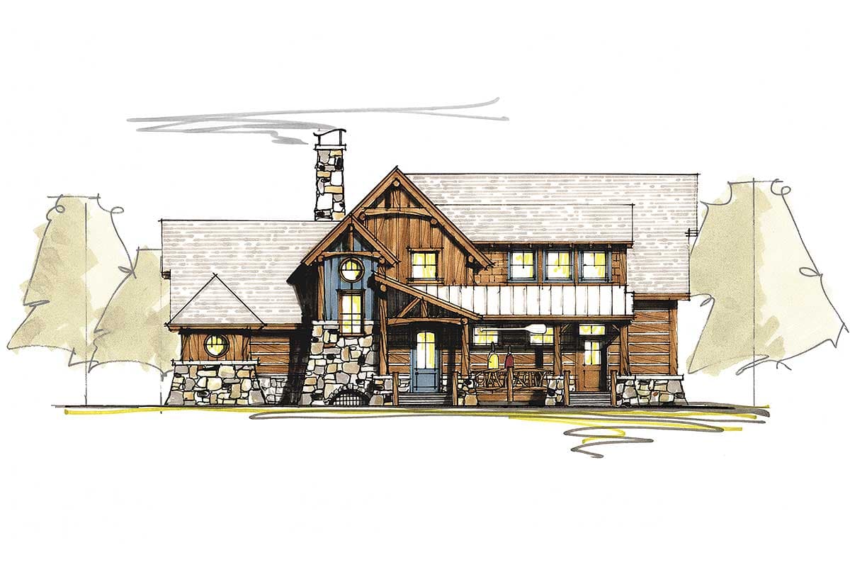 Plan 18711CK: Lakeside or Mountain Home Plan - Image #22 - Craftsman, Mountain, Rustic, Vacation