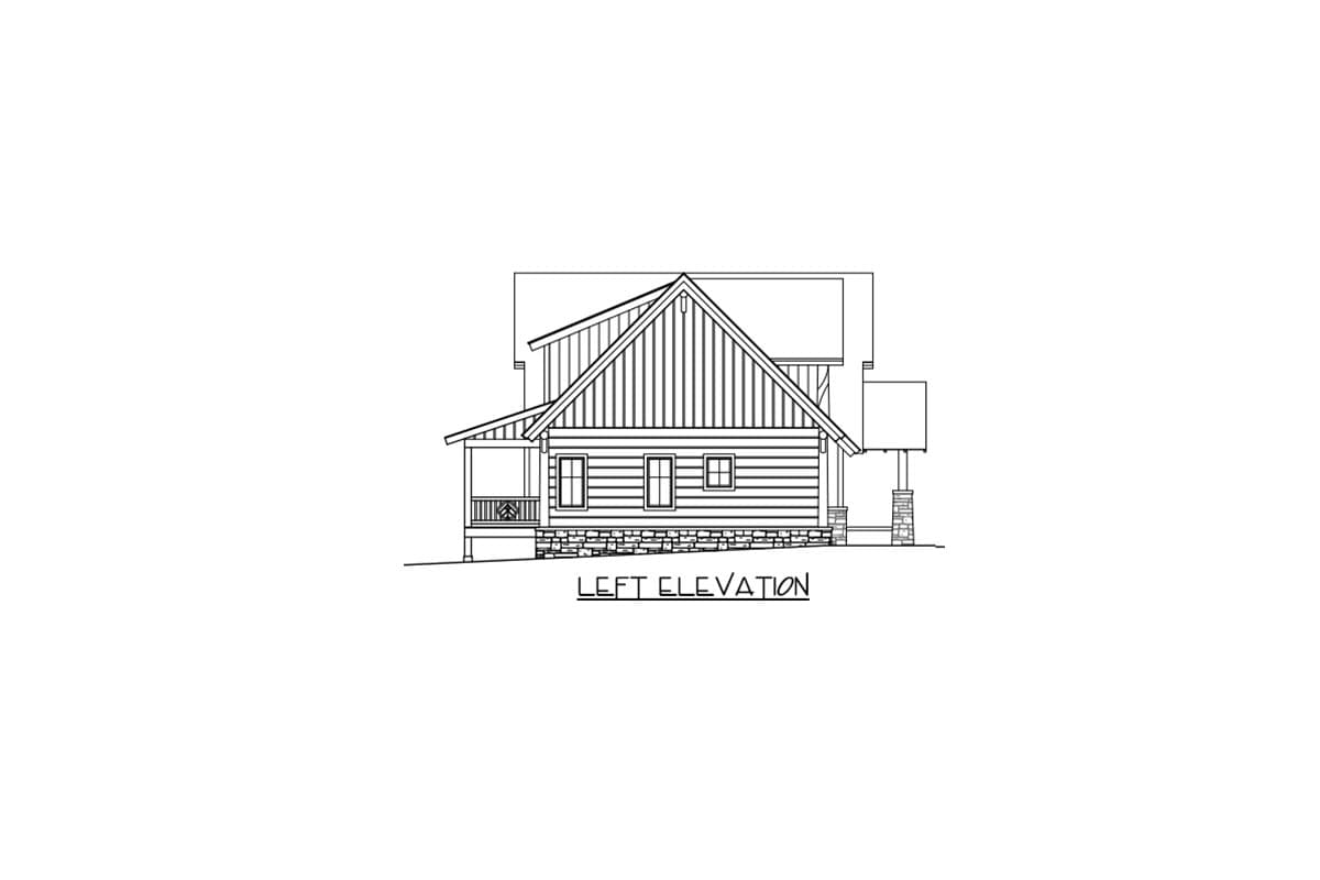 Plan 18712CK: Three Outdoor Living Spaces - Image #9 - Craftsman, Mountain, Rustic, Vacation