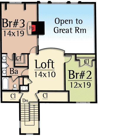Plan 18715CK: Rustic Lodge House Plan - Floor Plan - 2nd Floor - Cottage, Country, Mountain, Rustic, Vacation