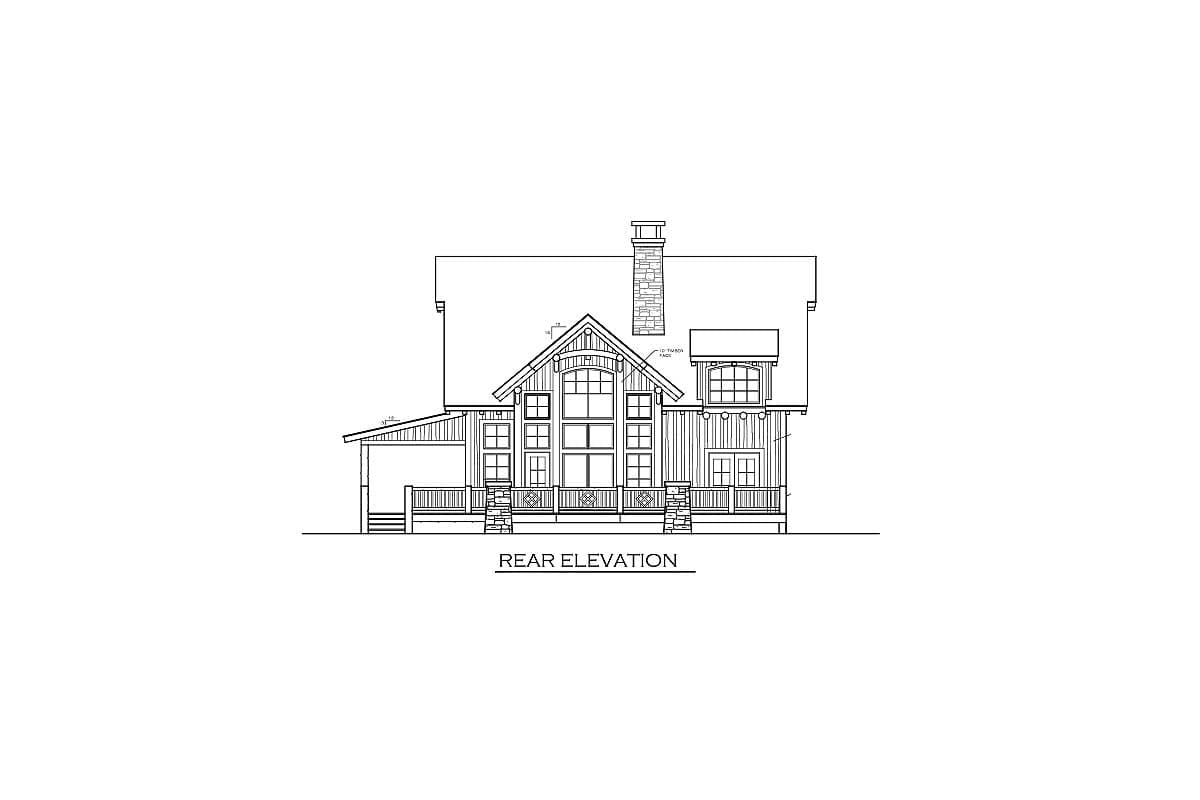 Plan 18715CK: Rustic Lodge House Plan - Image #9 - Cottage, Country, Mountain, Rustic, Vacation