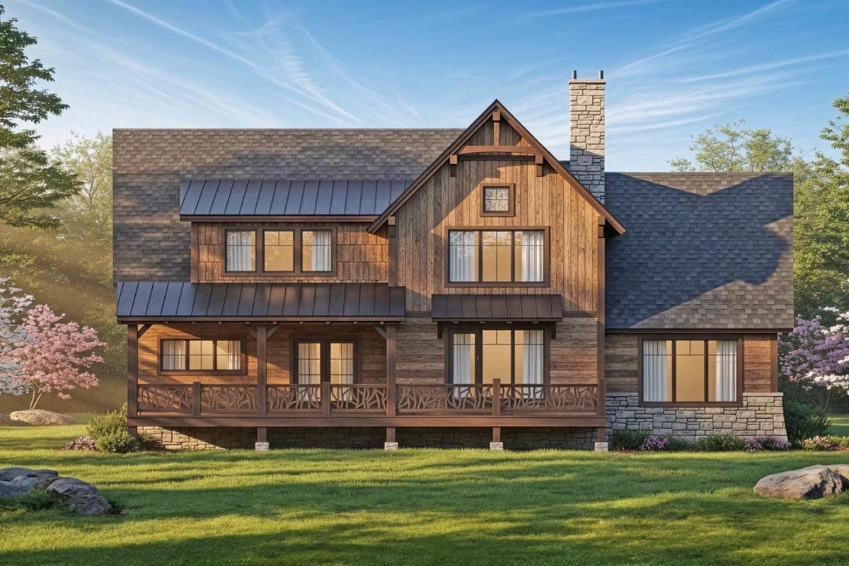 Plan 18716CK: Informal Mountain Living - Image #3 - Craftsman, Hill Country, Modern Farmhouse, Mountain, Rustic, Vacation