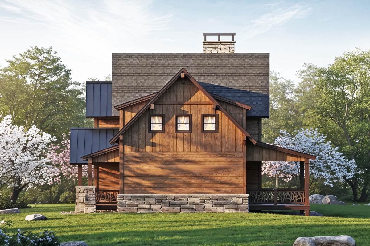 Plan 18716CK: Informal Mountain Living - Image #4 - Craftsman, Hill Country, Modern Farmhouse, Mountain, Rustic, Vacation