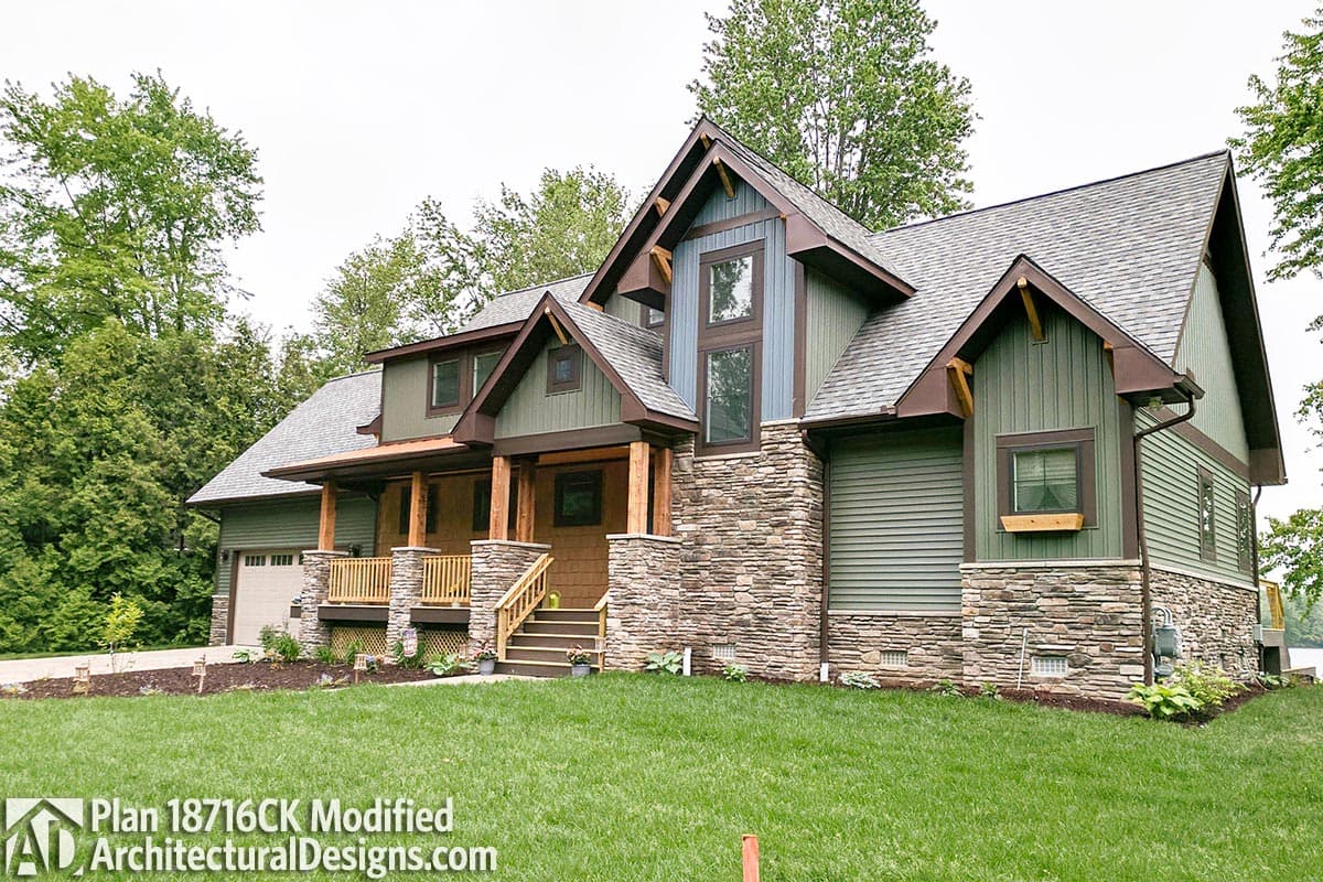 build gallery item - House Plan 18716CK built in Virginia with attached garage