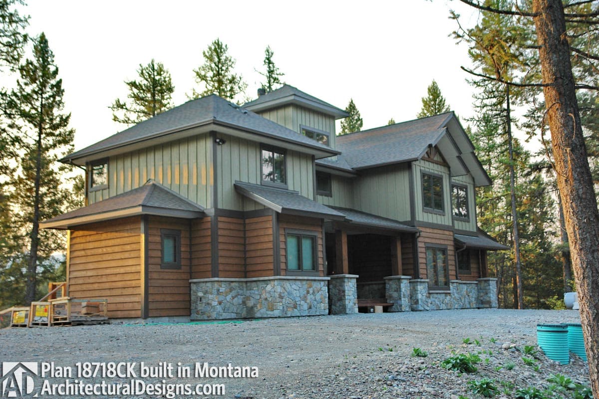 Plan 18718CK: Lodge Home Plan with Second Floor Bridge - Image #10 - Craftsman, Log Cabin, Mountain, Rustic, Vacation