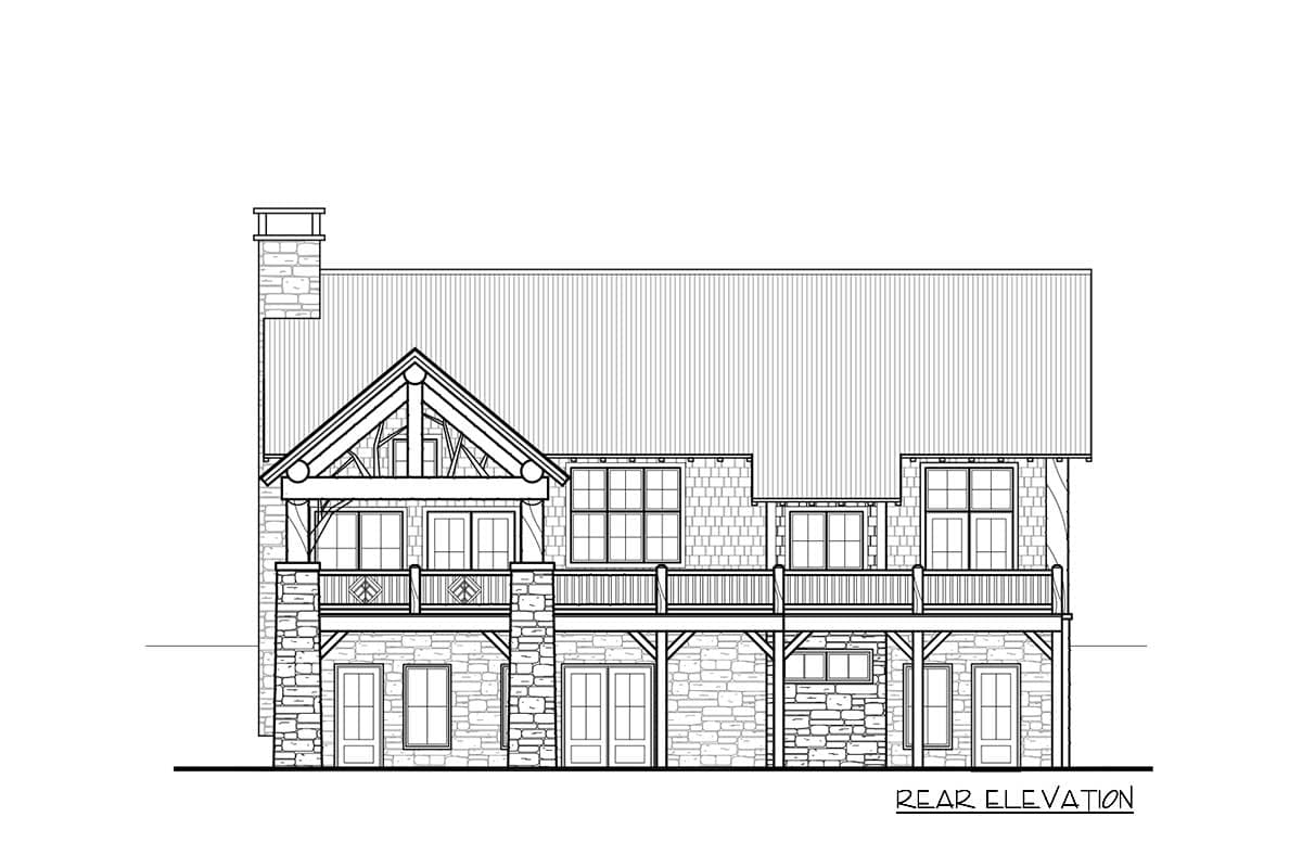 Plan 18728CK: Rustic Retreat with a Finished Walkout Lower Level - Image #4 - Craftsman, Mountain, Rustic, Vacation