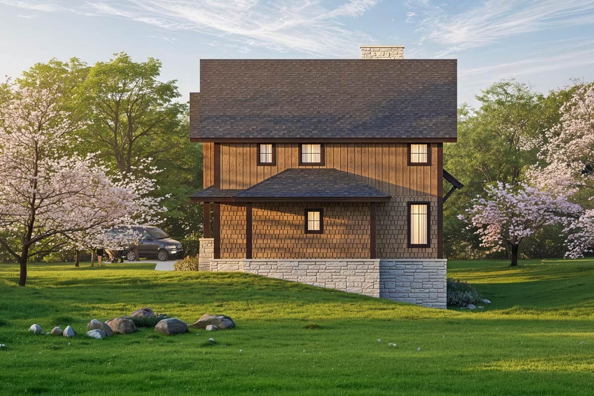 Plan 18734CK: Rugged Mountain Home Plan - 2340 Sq Ft - Image #4 - Craftsman, Mountain, Rustic, Vacation