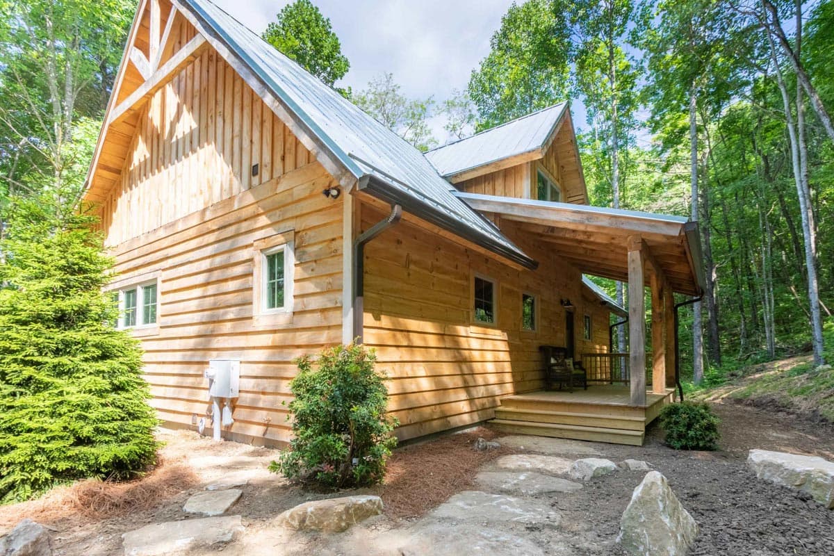 Plan 18741CK: 2-Bed Vacation Cabin With Vaulted Ceilings - 1176 Sq Ft - Image #9 - Cabin, Cottage, Craftsman, Mountain, Rustic