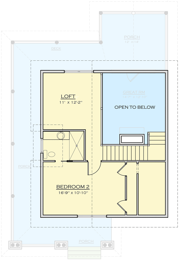 Plan 18743CK: Classic Small Rustic Home Plan - Floor Plan - 2nd Floor - Cottage, Mountain, Rustic, Vacation