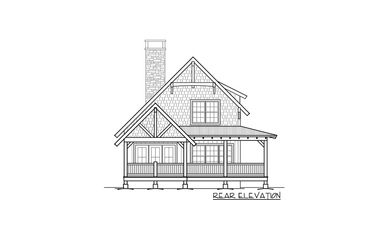 Plan 18743CK: Classic Small Rustic Home Plan - Image #17 - Cottage, Mountain, Rustic, Vacation