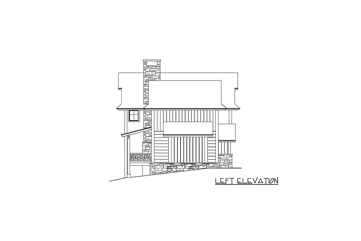 Plan 18752CK: Rugged Rustic House Plan with Second Floor Bridge - 2340 Sq Ft - Image #5 - Craftsman, Mountain, Northwest, Rustic, Vacation