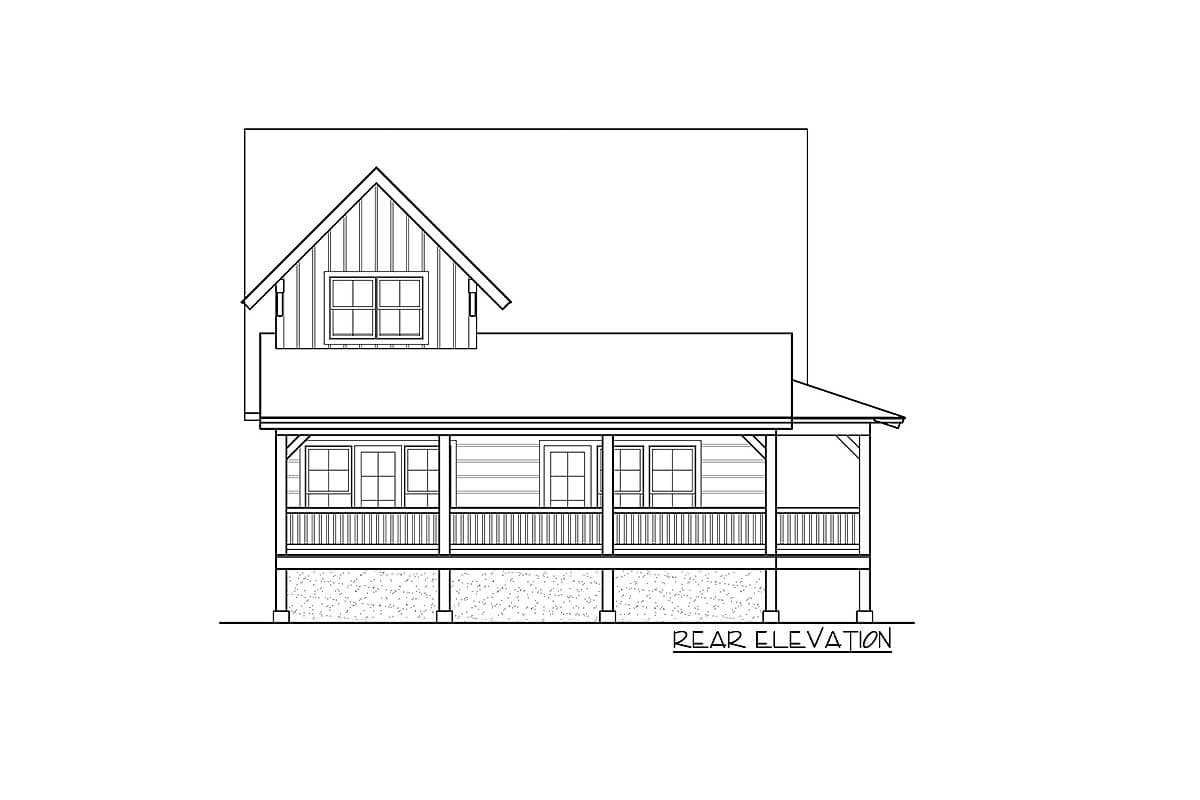 Plan 18766CK: Fabulous Wrap-Around Porch - Image #10 - Cottage, Country, Mountain, Rustic, Vacation