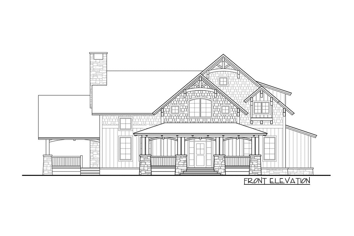 Plan 18783CK: Rustic Luxury With 3 Bedrooms - Image #5 - Craftsman, Mountain, Northwest, Rustic, Vacation