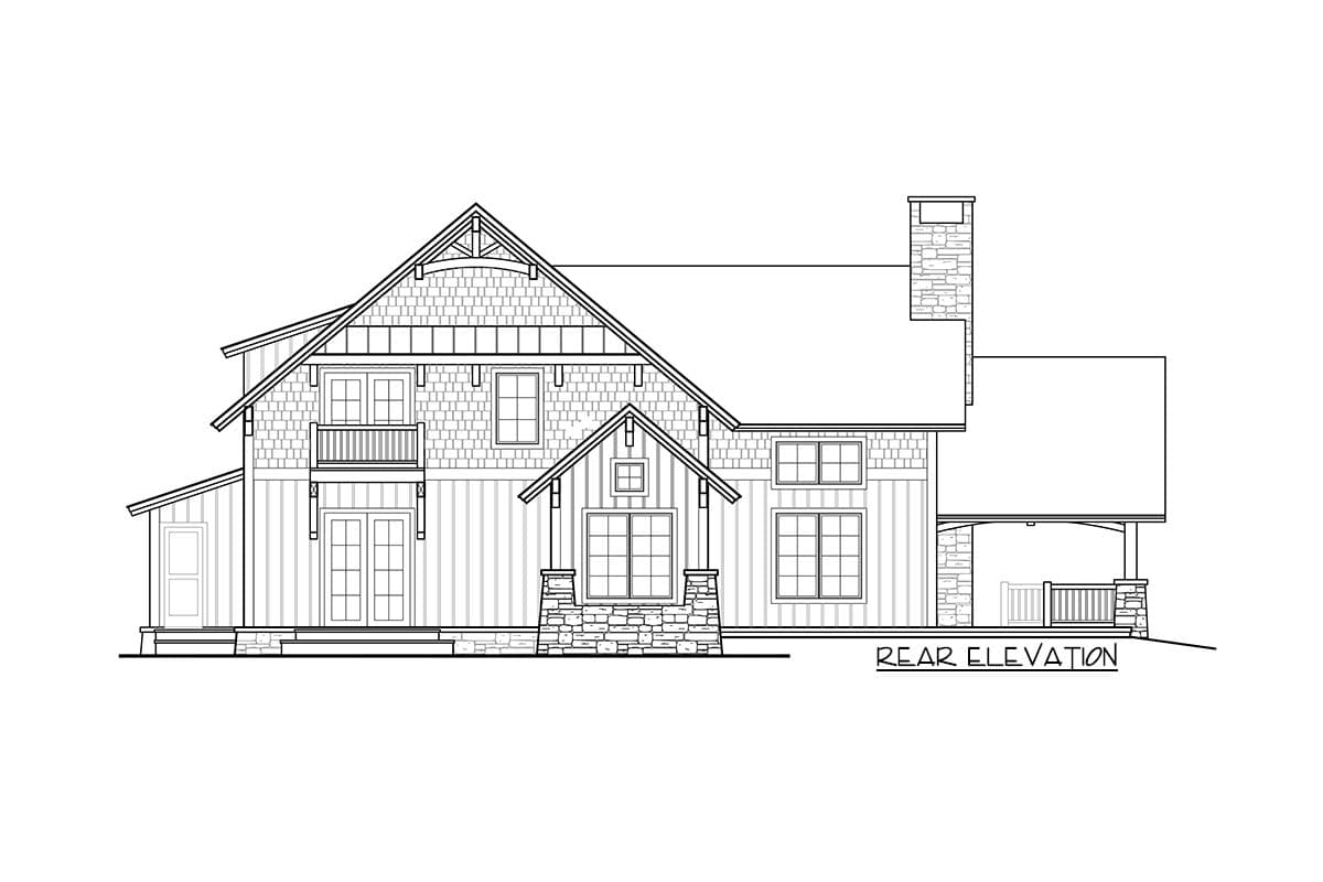 Plan 18783CK: Rustic Luxury With 3 Bedrooms - Image #7 - Craftsman, Mountain, Northwest, Rustic, Vacation