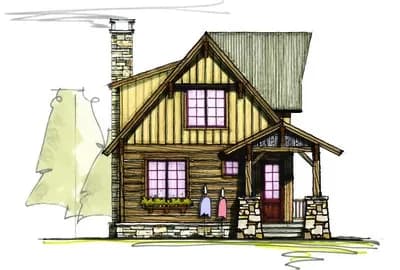 Narrow Lot Mountain Home with Loft