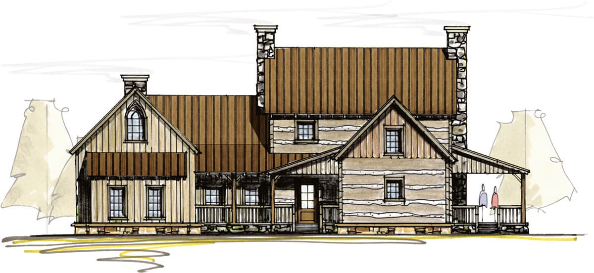 Plan 18812CK: Master Bedroom with Private Loft - Image #8 - Country, Craftsman, Mountain, Northwest, Rustic, Vacation