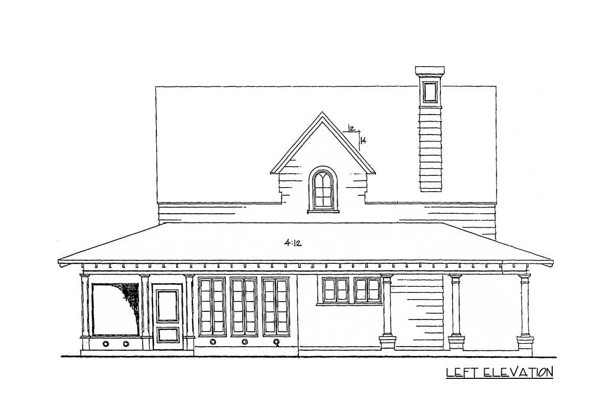 Plan 1960GT: Shingled-style Cottage with Wraparound Porch and a 2-Car Detached Garage - Image #6 - Cape Cod, Cottage, Country, Shingle