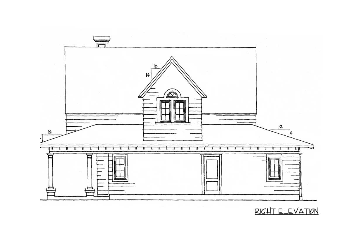 Plan 1960GT: Shingled-style Cottage with Wraparound Porch and a 2-Car Detached Garage - Image #8 - Cape Cod, Cottage, Country, Shingle