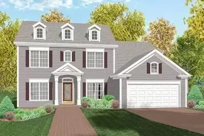 4-Bed House Plan with Covered Entry and In-Law Suite - 2097 Sq Ft