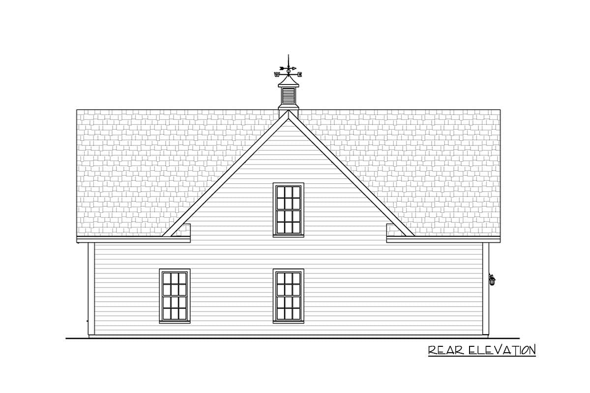 Plan 20042GA: 3-Car Carriage House Plan - Image #4 - Carriage