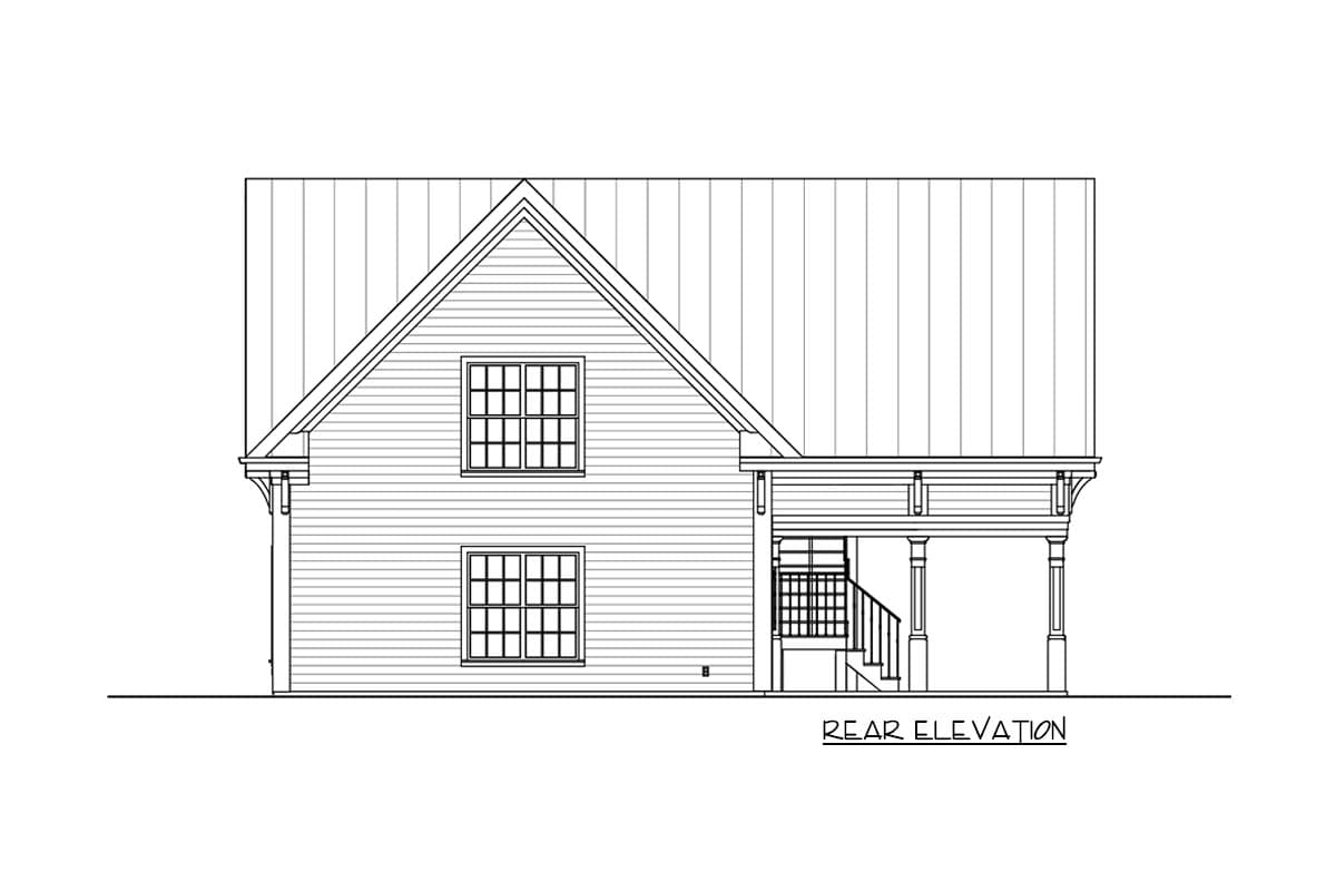 Plan 20052GA: Garage with Storage Above - Image #9 - Cottage, Country, Craftsman, French Country, Traditional