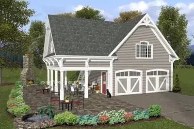 Garage with Storage Above
