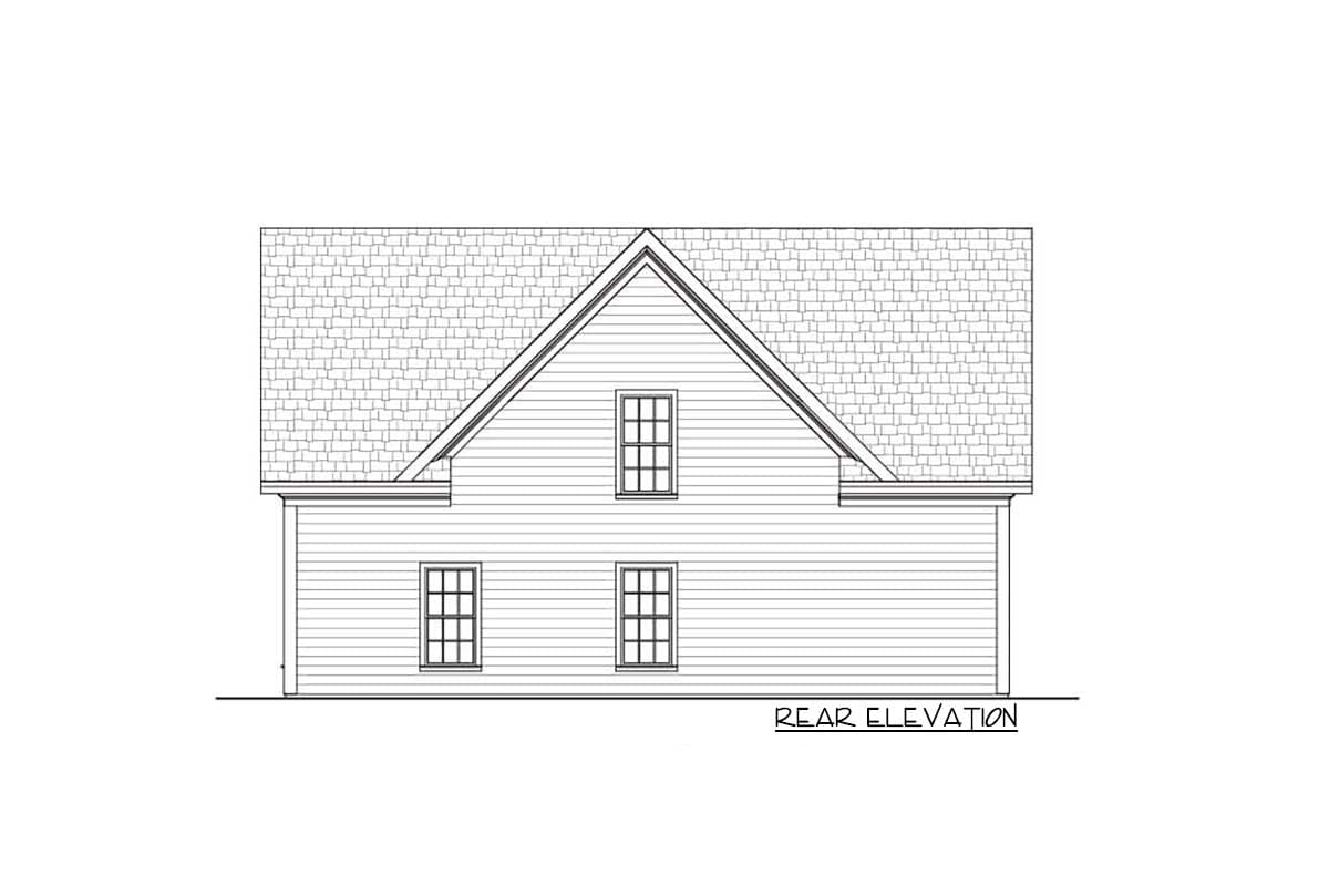 Plan 20054GA: Siding Three-Car 912 Square Foot Garage with Storage Above - Image #5 - Country, Farmhouse, Traditional