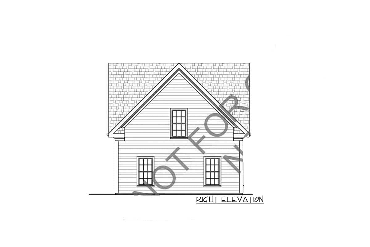 Plan 20054GA: Siding Three-Car 912 Square Foot Garage with Storage Above - Image #6 - Country, Farmhouse, Traditional