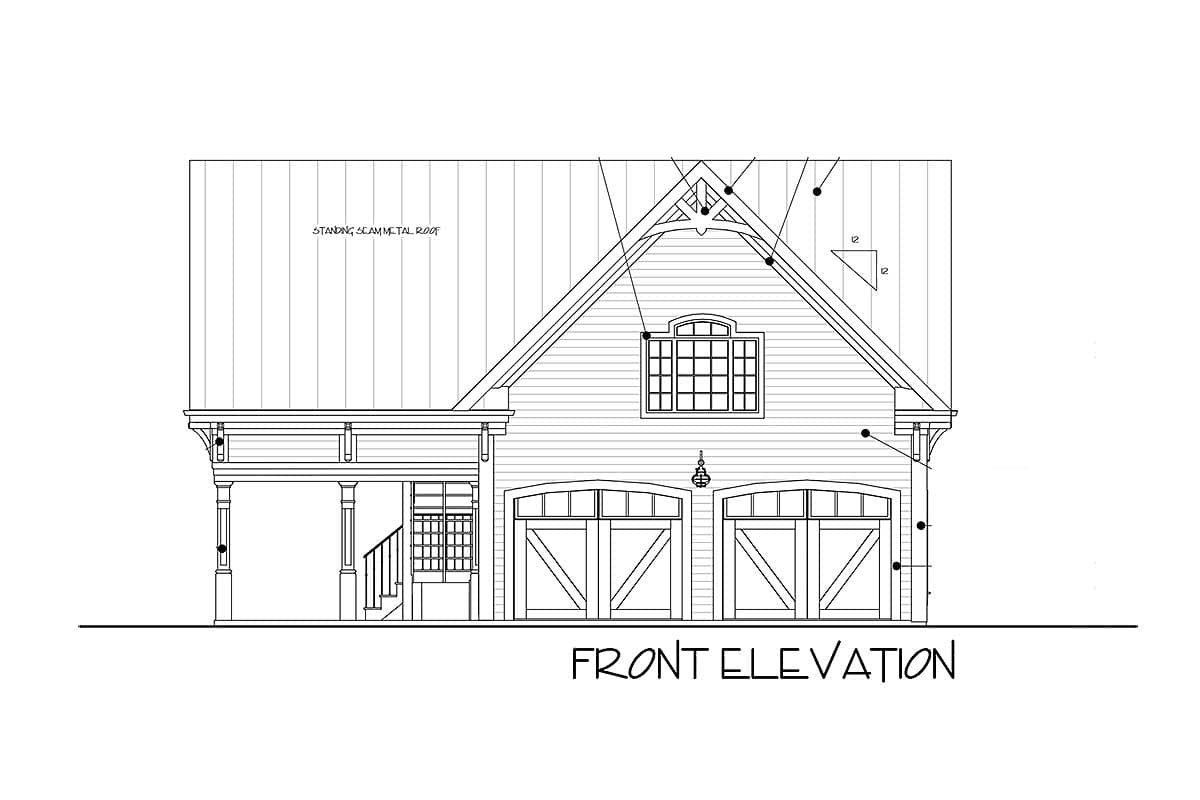 Plan 20055GA: Carriage House Plan with Elbow Room - Image #5 - Carriage