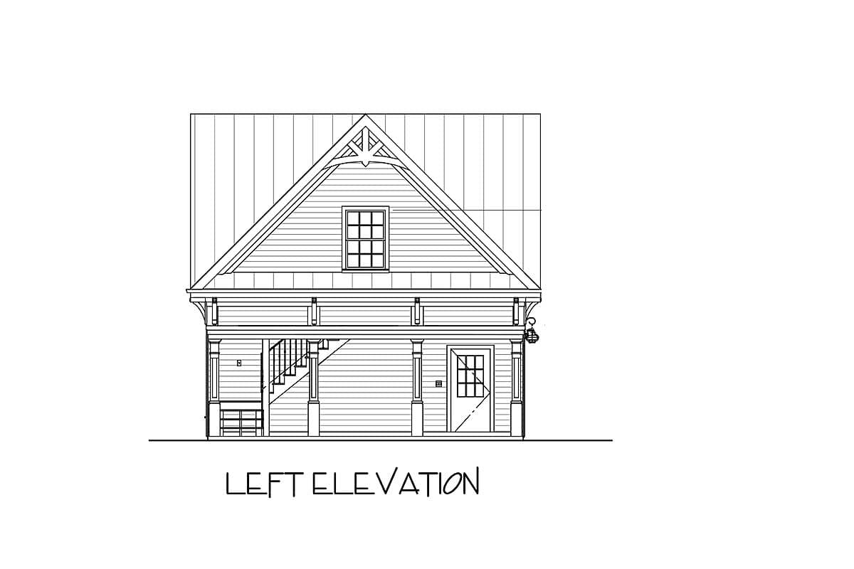 Plan 20055GA: Carriage House Plan with Elbow Room - Image #6 - Carriage