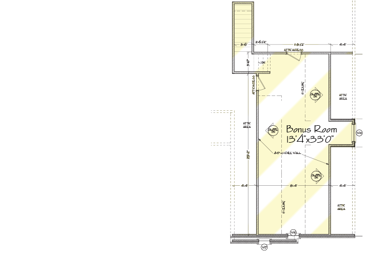 Plan 20065GA: One-Story Brick-and-Stone House Plan with Vaulted Porch - 2000 Sq Ft - Floor Plan - 2nd Floor - Ranch, Traditional