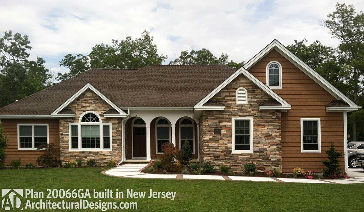 build gallery item - House Plan 20066GA comes to life in New Jersey