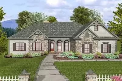 One-story House Plan with Outstanding Craftsman Details