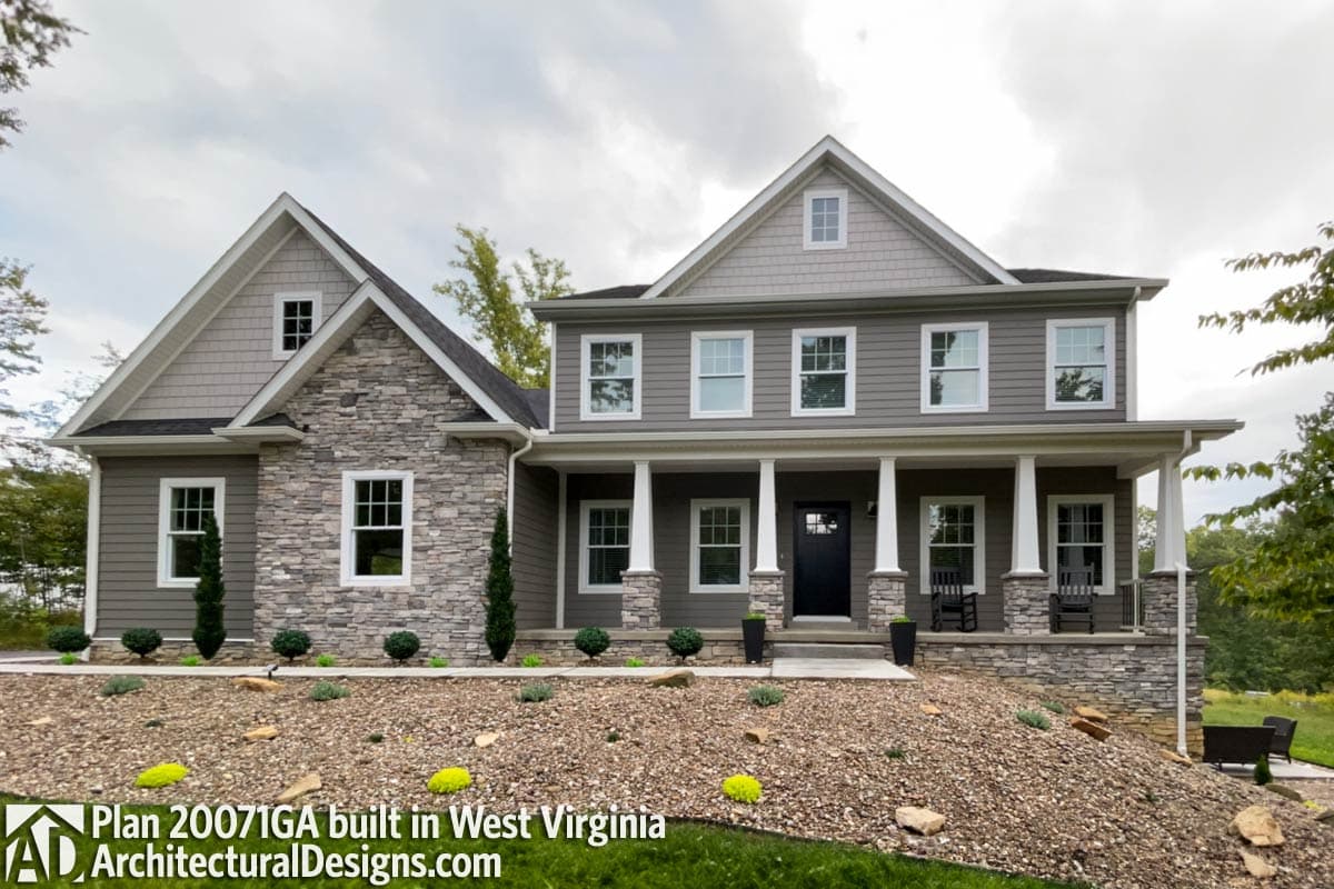 build gallery item - House Plan 20071GA Comes to Life in West Virginia