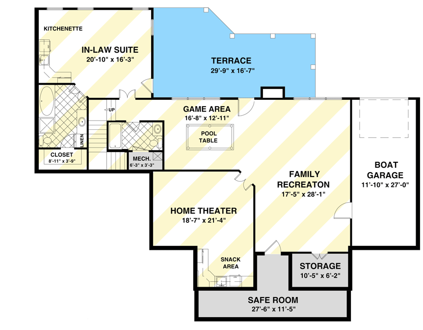 Plan 20078GA: Flexible Ranch with Loaded Optional Lower Level - Floor Plan - Optionally Finished Lower Level - Country, Ranch, Traditional