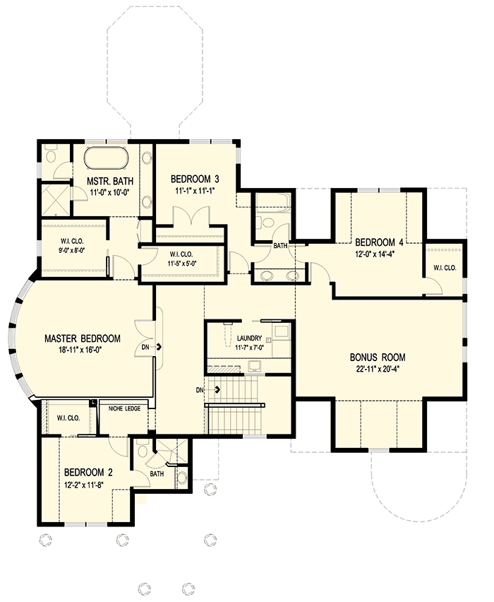 Plan 20094GA: Unique Home Plan with Photos - Floor Plan - 2nd Floor - Southern