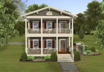 Cozy 3 Bed Cottage With Stacked Porches