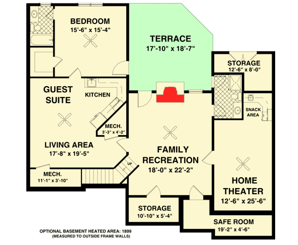 Plan 20114GA: Expandable Craftsman Home Plan - Floor Plan - Lower Level - Craftsman, Northwest, Rustic